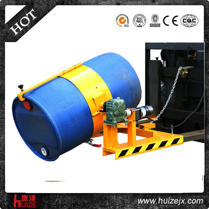 叉車專用倒桶機具（塑鐵桶，電翻轉）